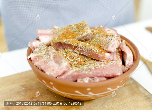 生排骨與香料板