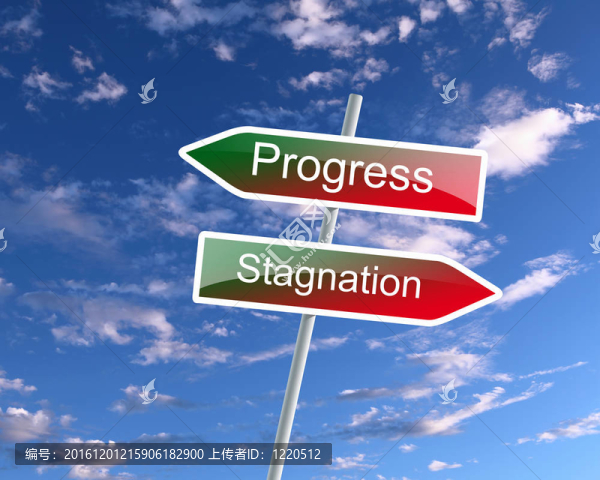 兩個(gè)路標(biāo)反對(duì)藍(lán)天