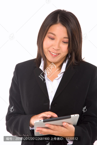 亞洲商人與平板