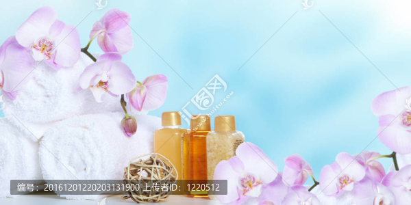 水療按摩背景。