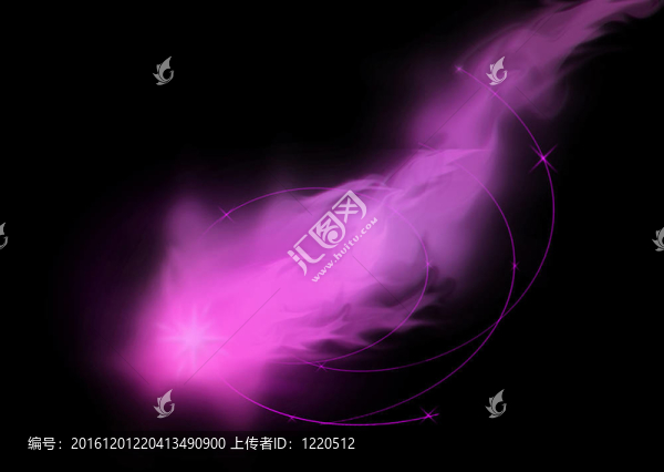 紫色的流星