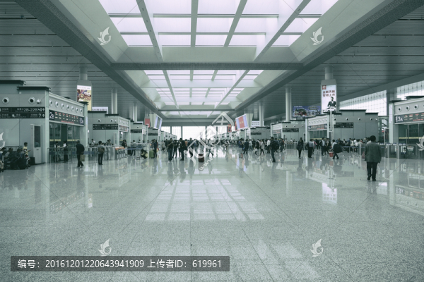 合肥南站候車廳內(nèi)部空間