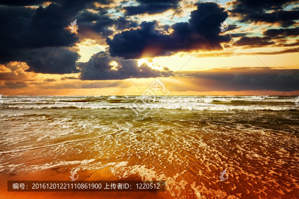 海上日落