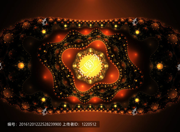 黑色背景上的彩色圖像。曲線與裝飾的未來設(shè)計(jì)。