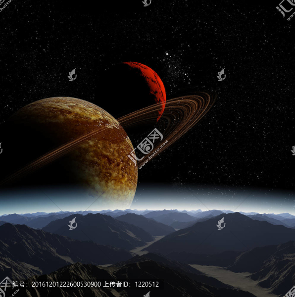 深空背景。在遙遠(yuǎn)的未來旅行。新技術(shù)和新資源。