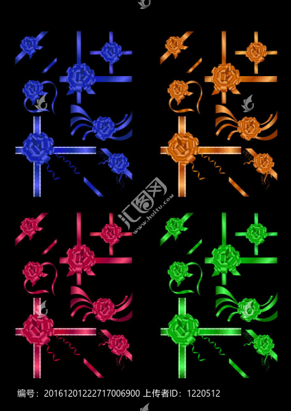 帶蝴蝶結(jié)的彩色絲帶