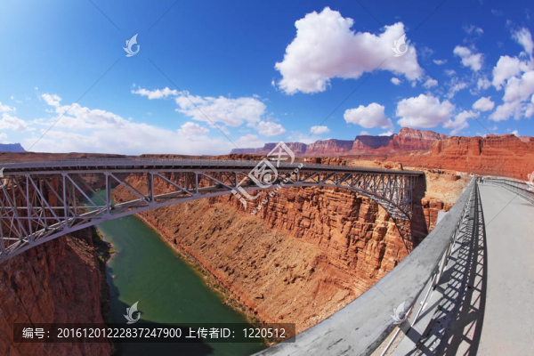在納瓦霍保留地光滑的橋