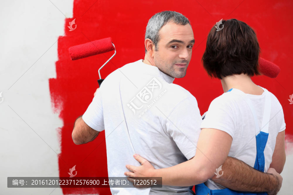 夫婦畫墻