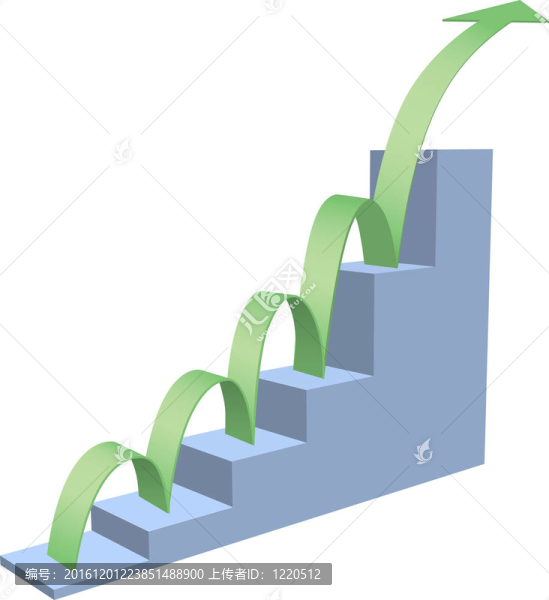 箭彈起商業(yè)圖表