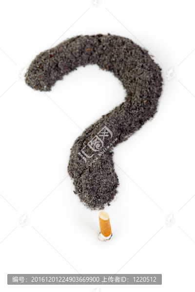 由灰制成的問號