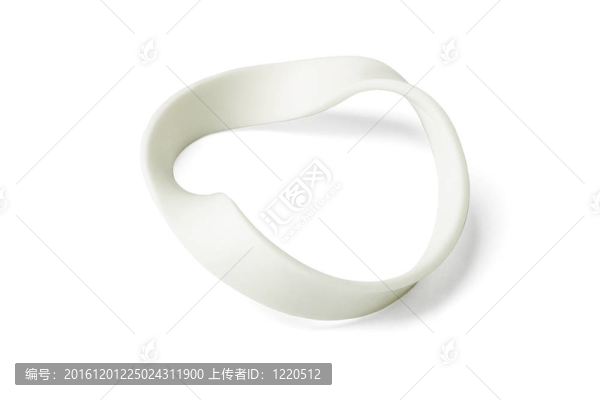 扭曲的白色腕帶