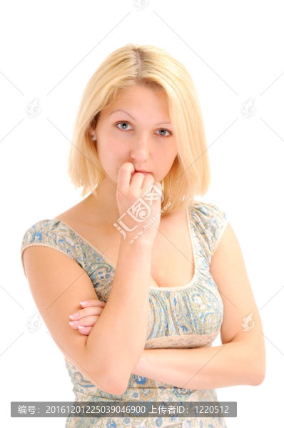 漂亮的金發(fā)的思考
