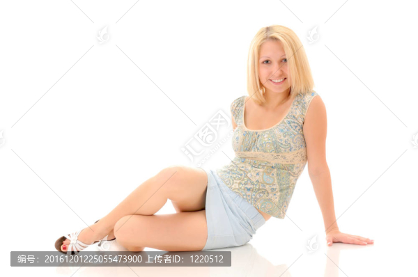 迷人的微笑金發(fā)美女