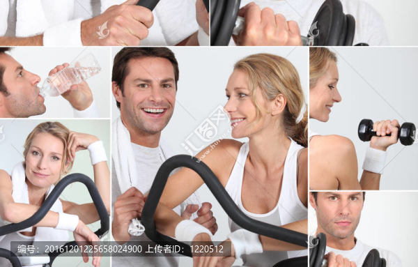 快樂的男人和女人在交叉教練