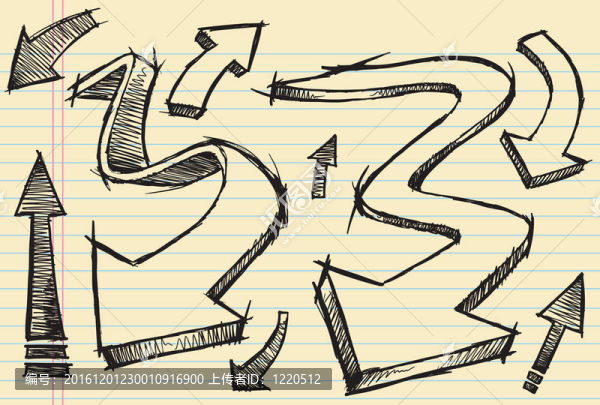 素描涂鴉向量集