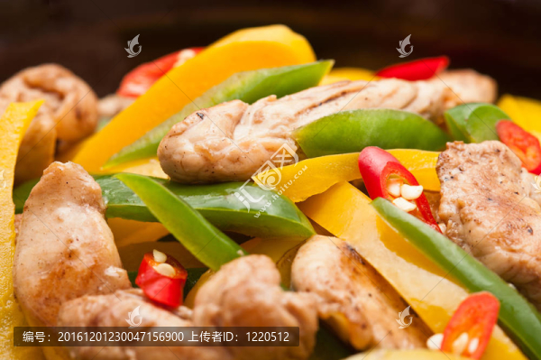 炸雞辣椒紅桌布