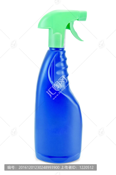 一瓶藍(lán)色的噴霧劑