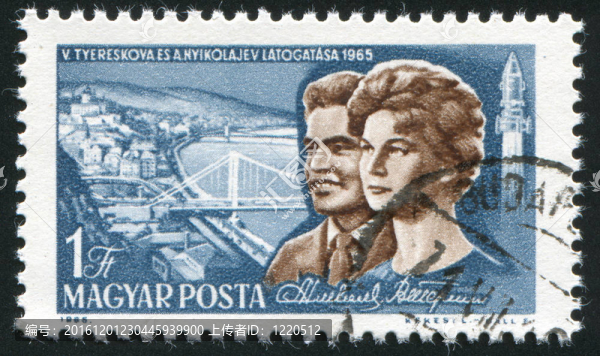 匈牙利？大約1965：郵票印制的匈牙利；展示了Nikolayev；Tereshkova和布達(dá)佩斯的觀