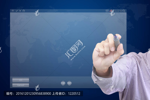 寫在觸摸屏界面