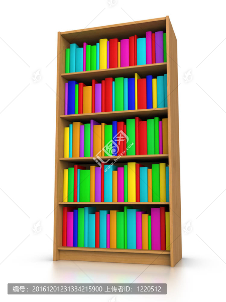 圖書館彩色圖書