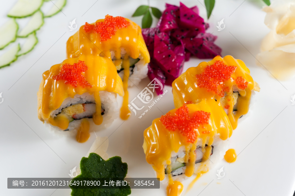 芒果扇貝壽司卷