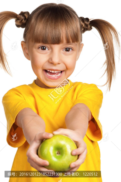 女孩與蘋果