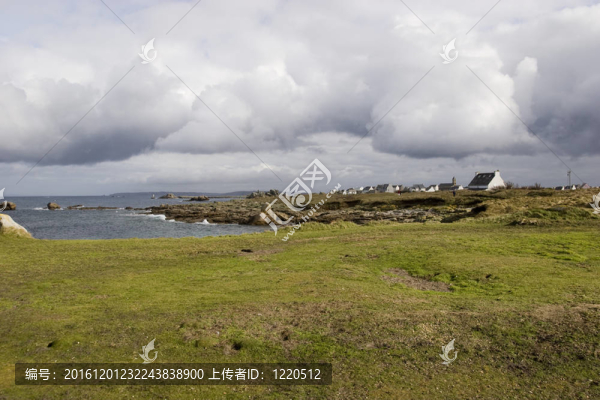 在布列塔尼島的法國(guó)Ile,de盛觀。