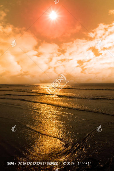 在愛(ài)爾蘭的海上日落