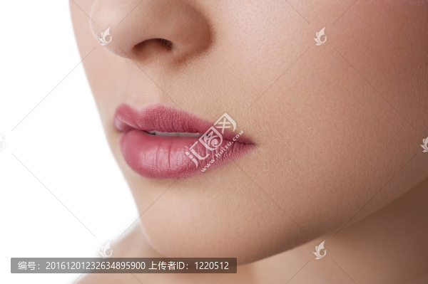 自然嘴唇特寫