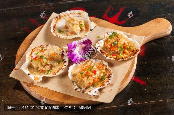 烤扇貝