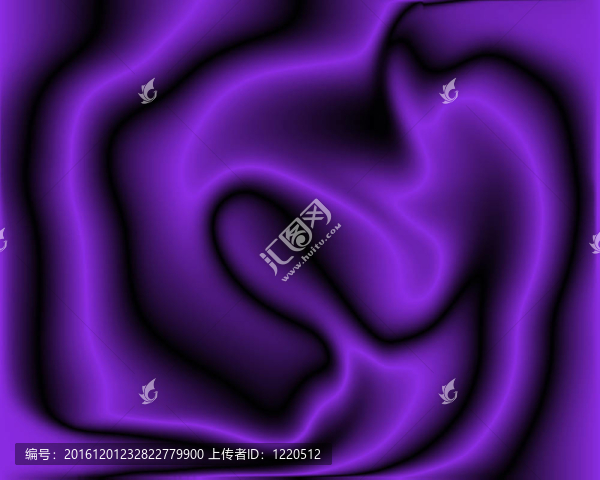 柔軟的紫色霓虹天鵝絨褶皺