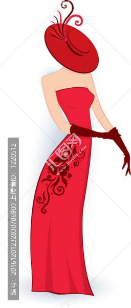 優(yōu)雅的女士手套和帽子