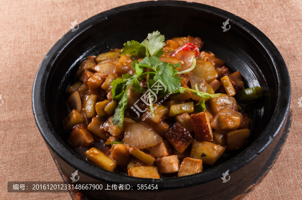 石鍋茄子肉