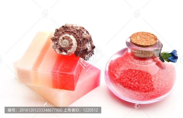 帶浴鹽的紅皂