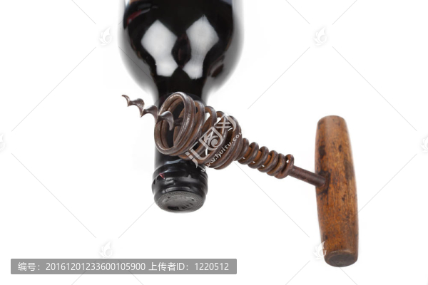 老木握酒瓶開(kāi)瓶器