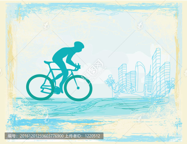 騎自行車的海報