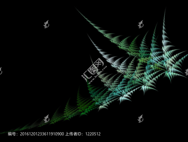 獨特的分形背景