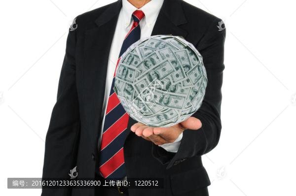 商人拿著大錢球