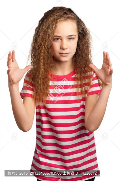 情感女孩的肖像