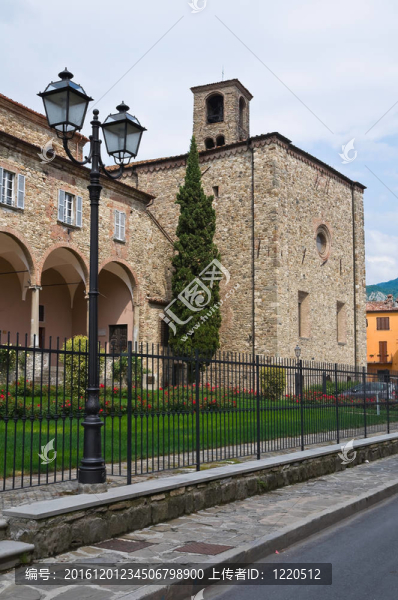 圣科洛姆巴諾修道院。博比奧。Emilia,Romagna。意大利.