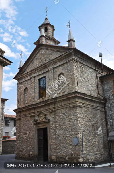 圣洛倫佐教堂。博比奧。Emilia,Romagna。意大利.