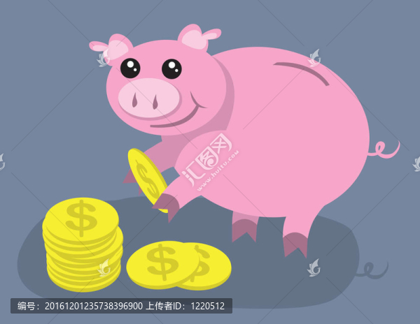 存錢罐和硬幣-匯圖網(wǎng) www.fosd68.com 存錢罐和硬幣