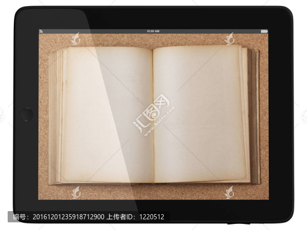 通用平板電腦和書籍-數(shù)字圖書館的概念