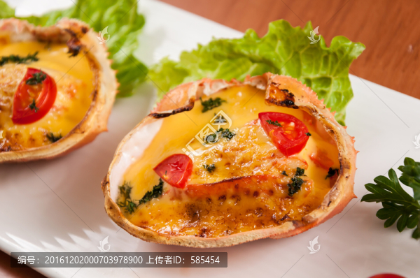 芝士焗蟹