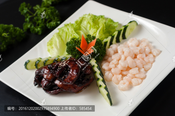 蝦仁拼烤肉