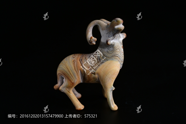 唐代,羊絞胎琉璃