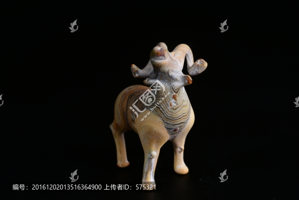 唐代,羊絞胎琉璃
