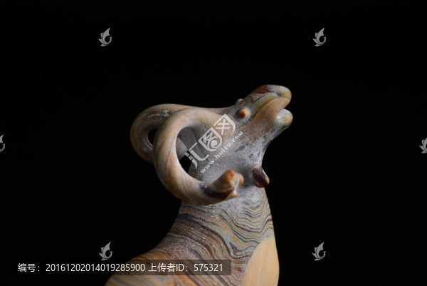唐代,羊絞胎琉璃