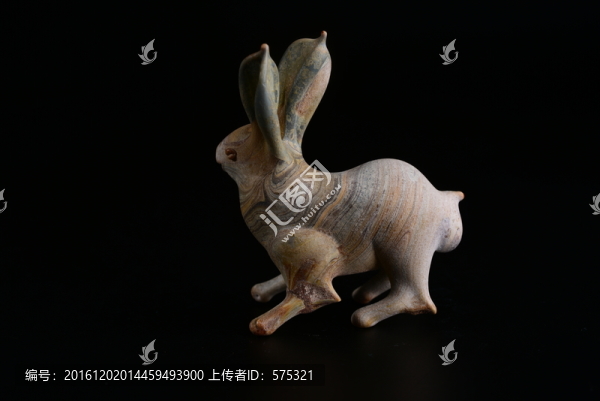 唐代,兔絞胎琉璃