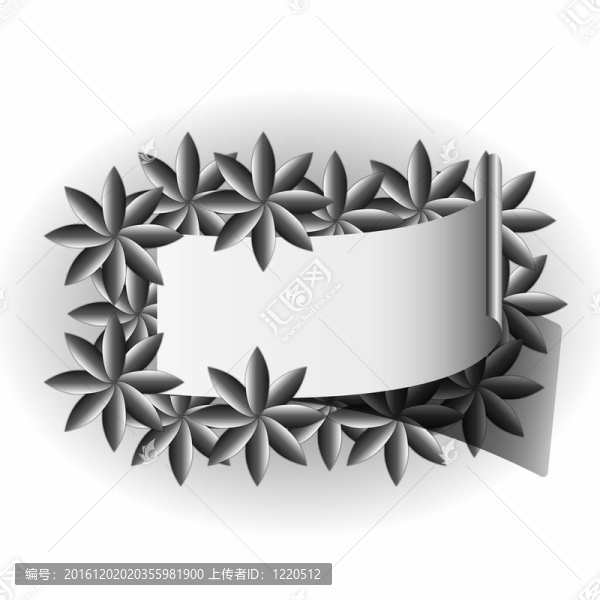 圖案標簽花圖案框